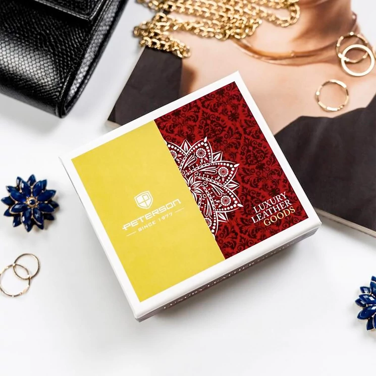 Peterson Valódi bőr Pénztárca