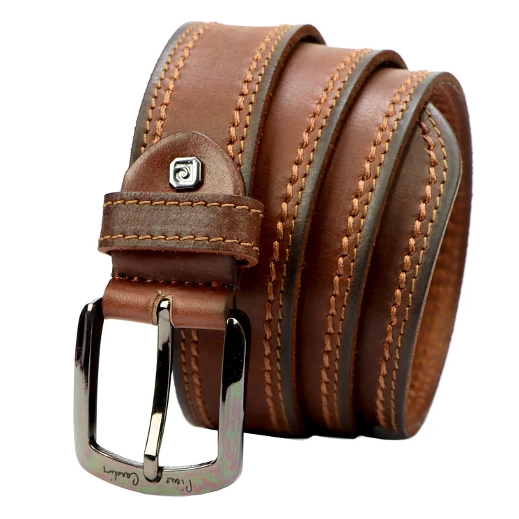 Pierre Cardin Valódi bőr Öv camel-1 cm