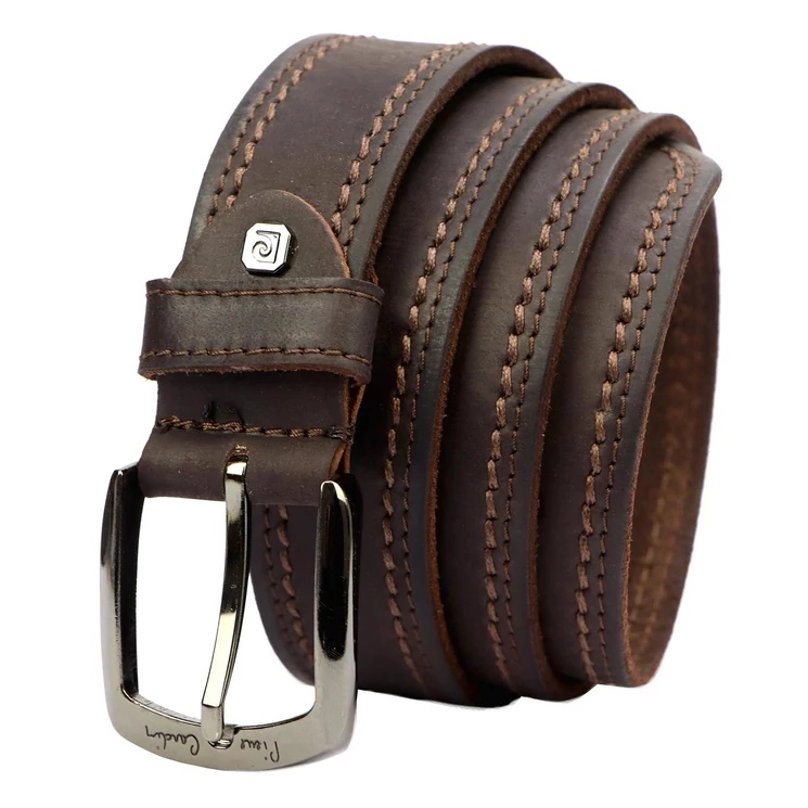 Pierre Cardin Valódi bőr Öv camel-1 cm