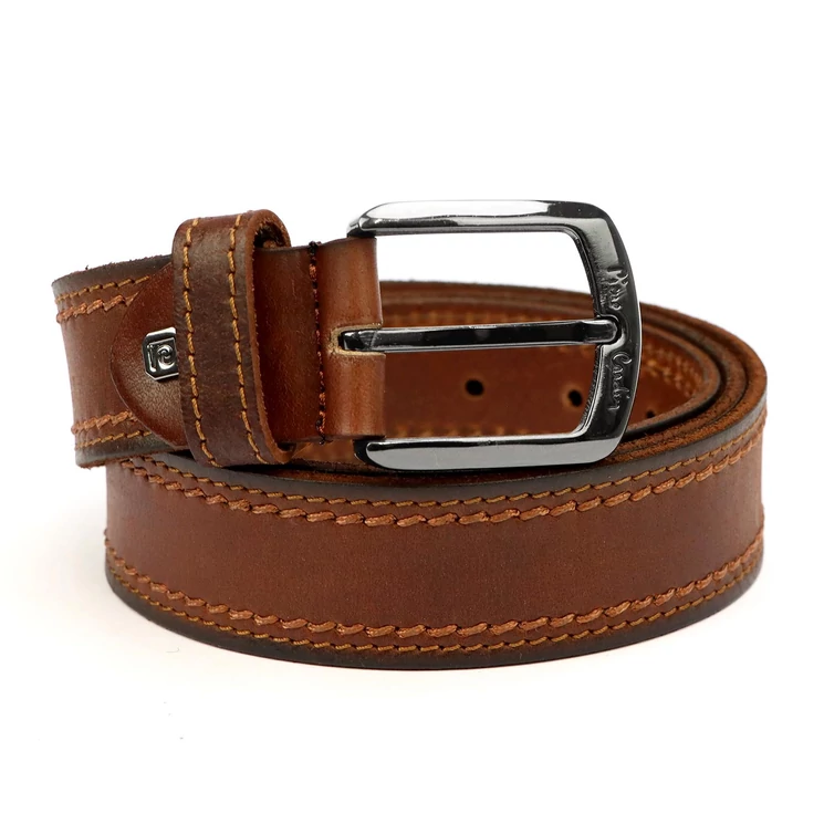 Pierre Cardin Valódi bőr Öv camel-1 cm