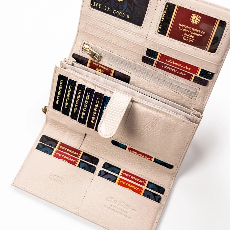 Peterson Valódi bőr Pénztárca