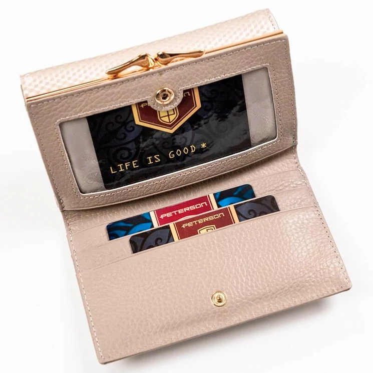 Peterson Valódi bőr Pénztárca