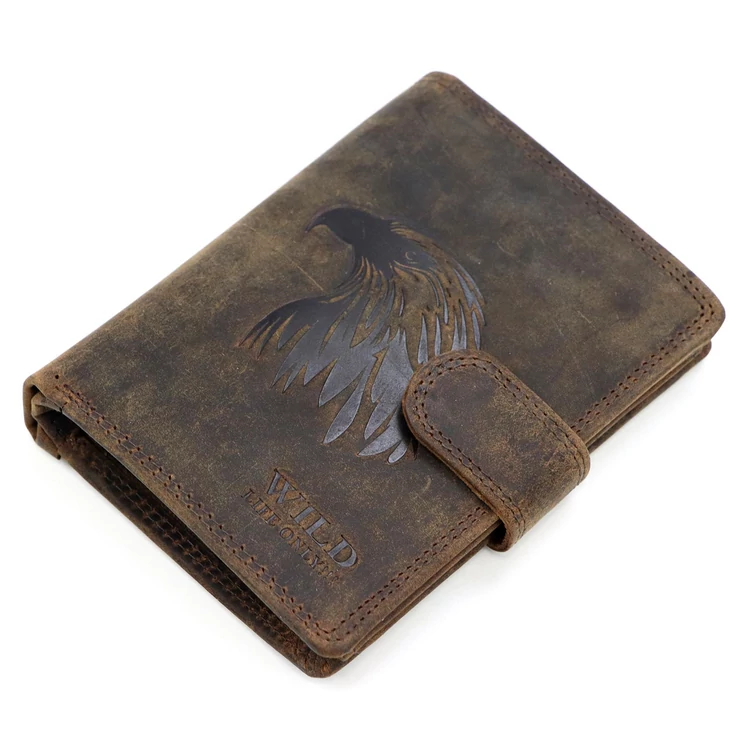 Wild Valódi bőr motoros Pénztárca