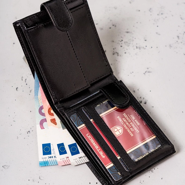 Peterson Valódi bőr Pénztárca