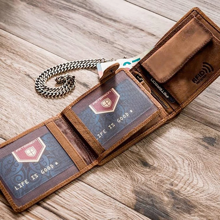 Peterson Valódi bőr Pénztárca