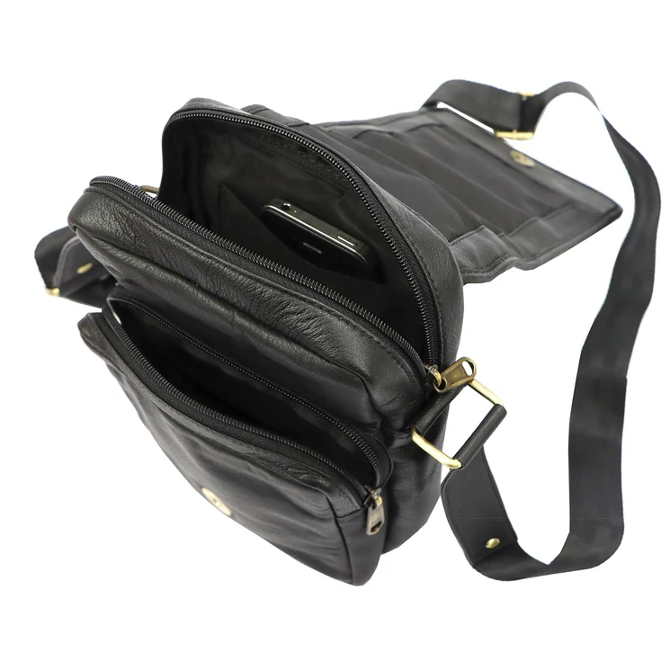 Money Kepper Valódi bőr Válltáska