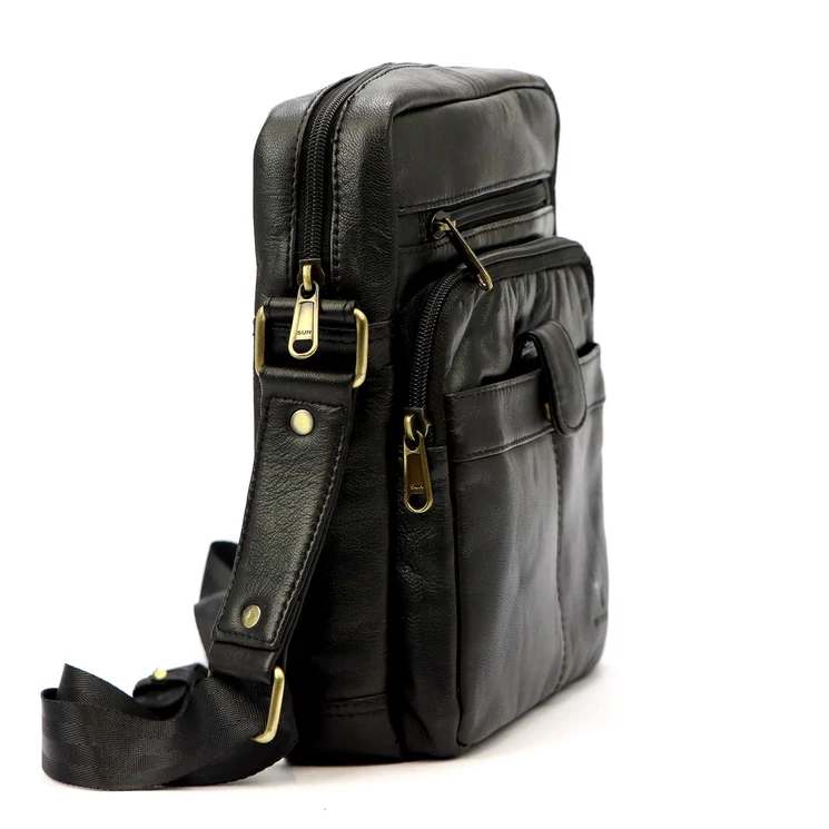 Money Kepper Valódi bőr Férfi Válltáska