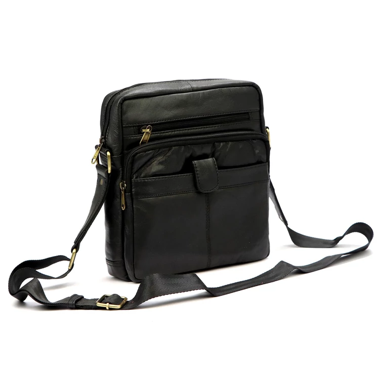 Money Kepper Valódi bőr Férfi Válltáska