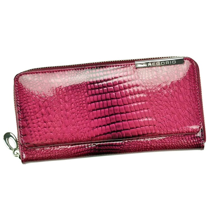 Gregorio Valódi bőr Pénztárca Piros színben