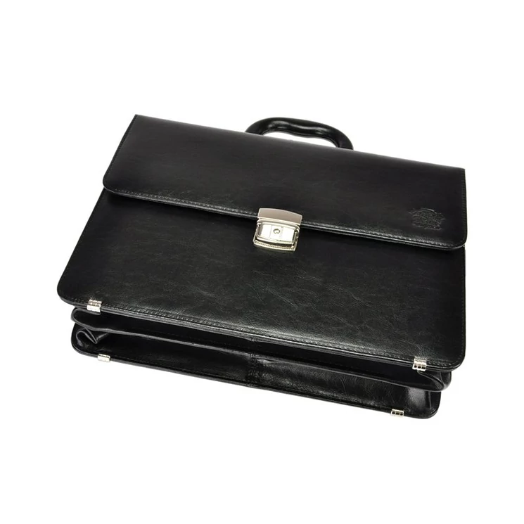 Stefania Elegáns sokrekszes Valódi bőr Aktatáska