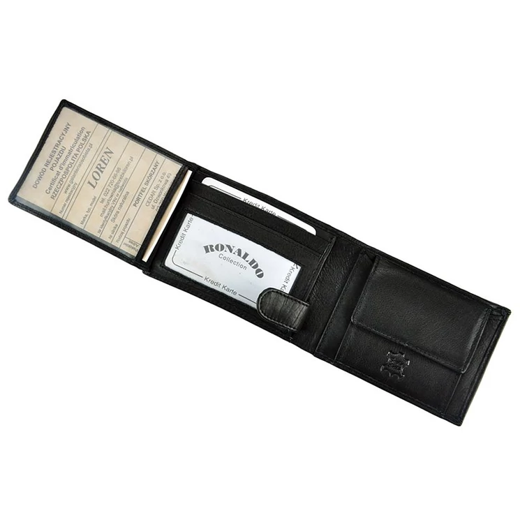 Ronaldo Valódi bőr Pénztárca