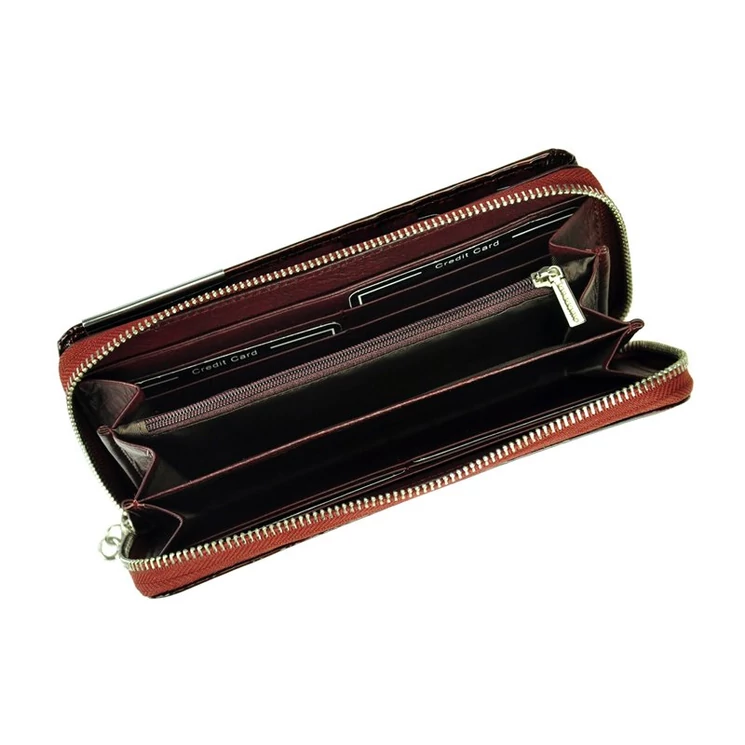 Piros Bőr Pénztárca