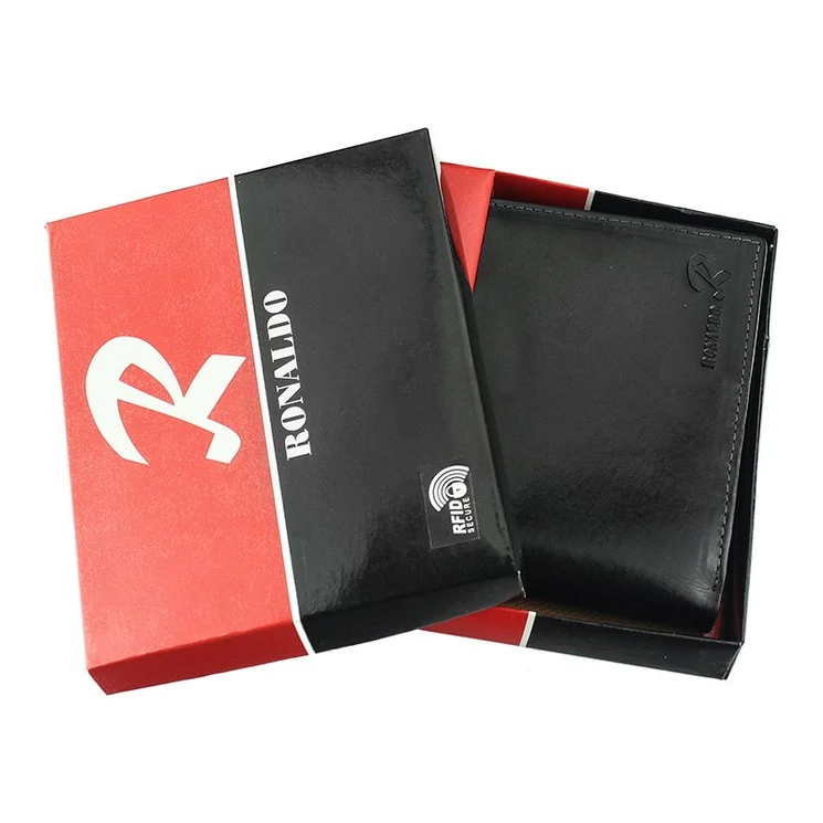 Ronaldo Valódi bőr Pénztárca RFID védelemmel