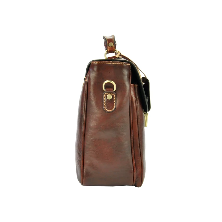 Gregorio Valódi bőr Aktatáska Világosbarna színben