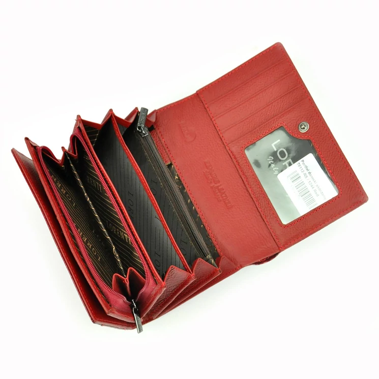 Lorenti Valódi bőr női pénztárca RFID rendszerrel