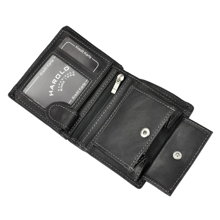 Harolds Valódi bőr Pénztárca
