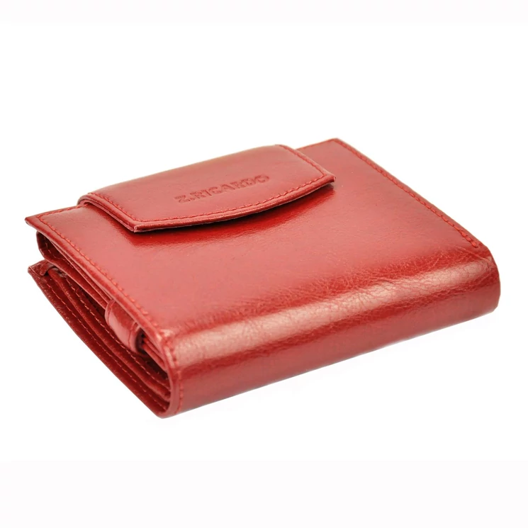 Piros Valódi bőr Pénztárca