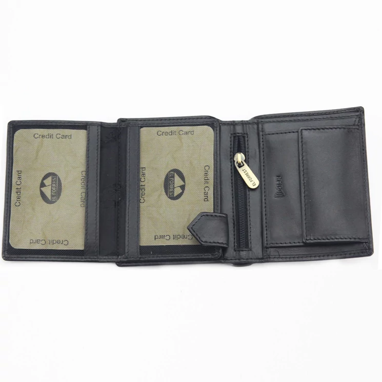 EL FORREST Valódi bőr Pénztárca RFID védelemmel