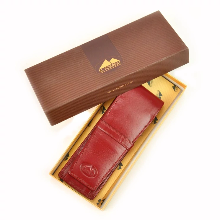 EL FORREST Valódi bőr Tolltartó piros színben