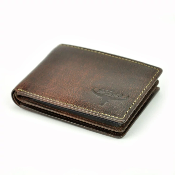 Buffalo Wild Valódi bőr Pénztárca fekete színben RFID rendszerrel