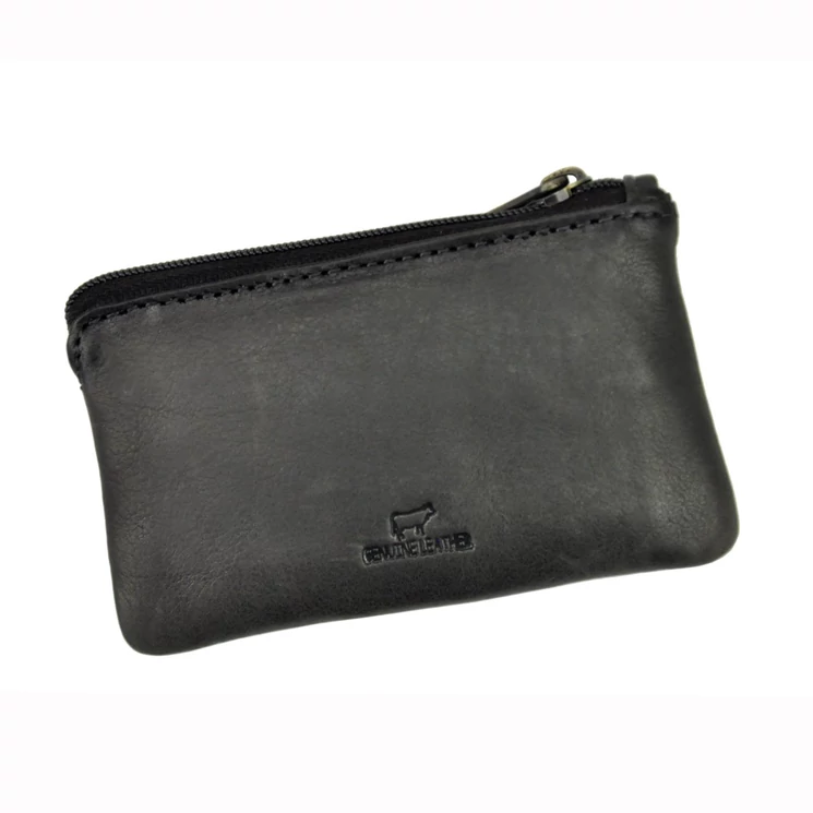 EL FORREST Valódi bőr Kulcstartó Fekete színben