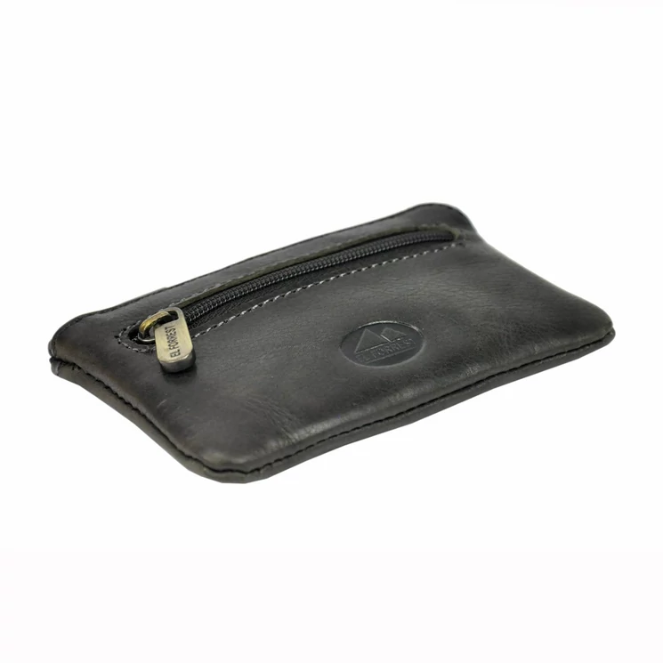 EL FORREST Valódi bőr Kulcstartó Fekete színben