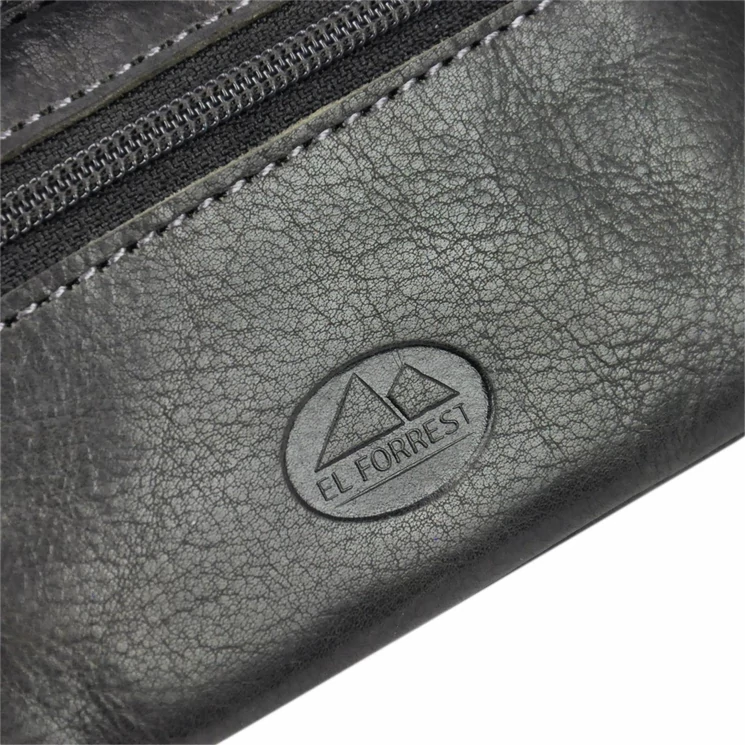 EL FORREST Valódi bőr Kulcstartó Fekete színben