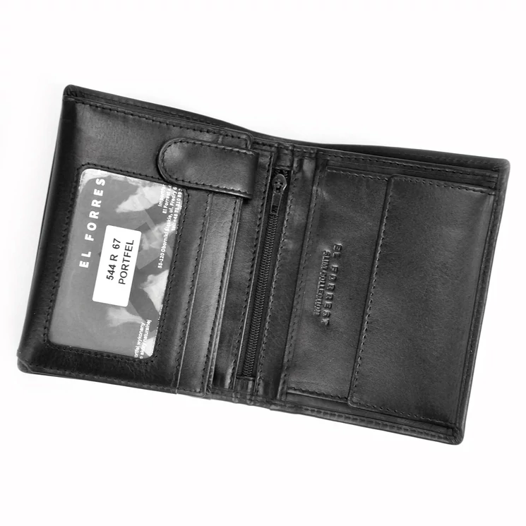 EL FORREST Valódi bőr Férfi Pénztárca RFID védelemmel