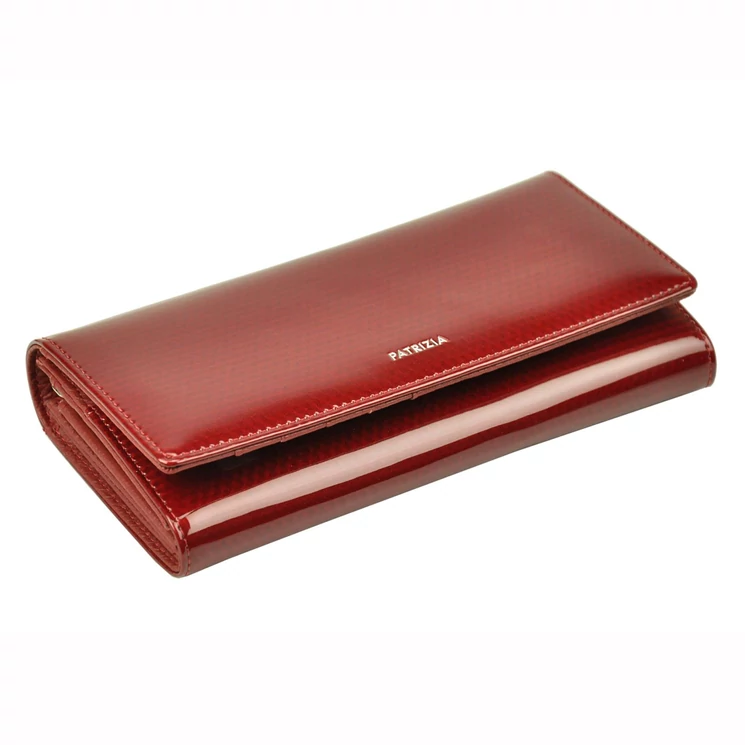  Valódi bőr Pénztárca piros színben RFID védelemmel