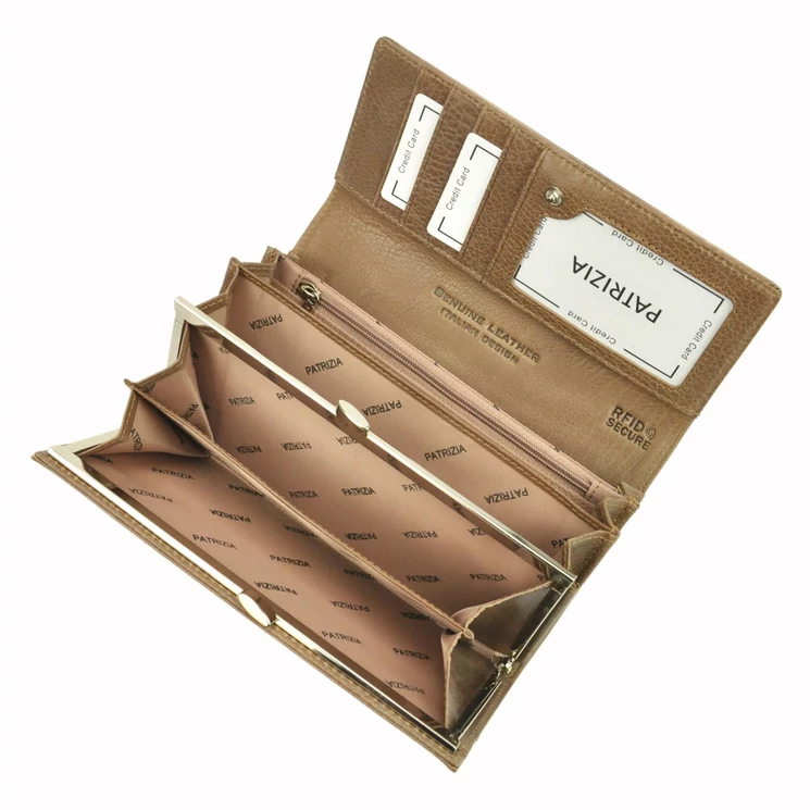 PATRIZIA Valódi bőr Pénztárca RFID védelemmel
