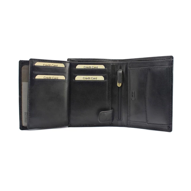 EL FORREST Valódi bőr Férfi Pénztárca RFID védelemmel