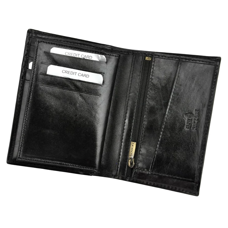 Rovicky Valódi bőr Férfi Pénztárca RFID védelemmel