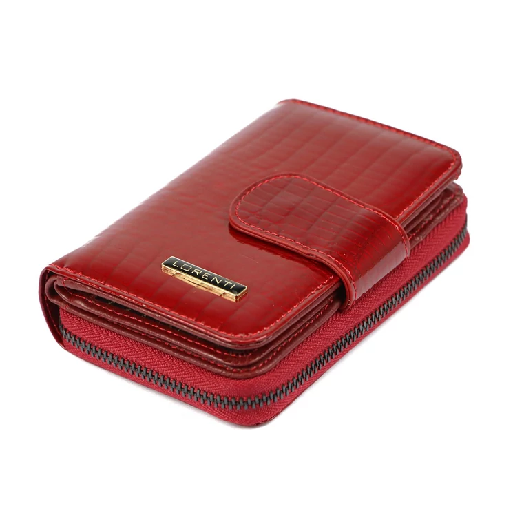 Valódi bőr Pénztárca piros színben RFID védelemmel