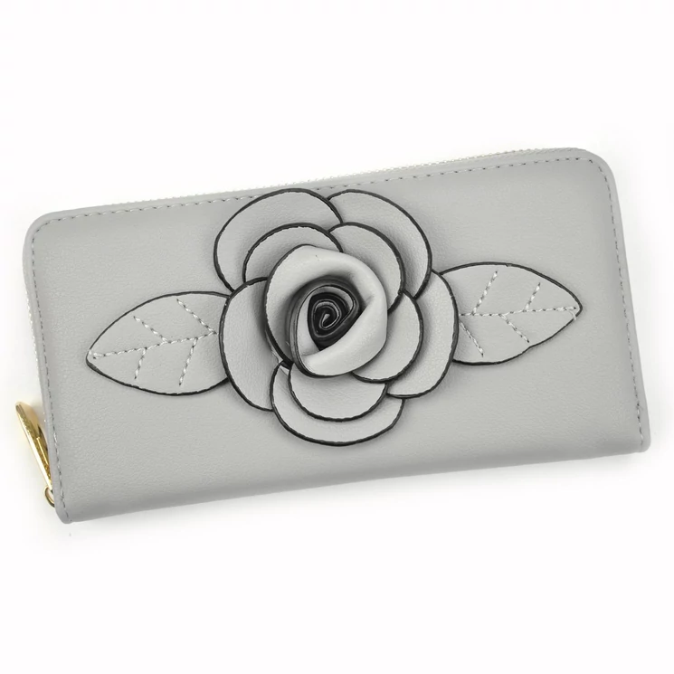 Különleges virágmintás női Pénztárca