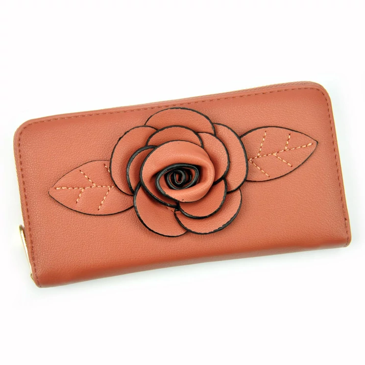 Különleges virágmintás női Pénztárca