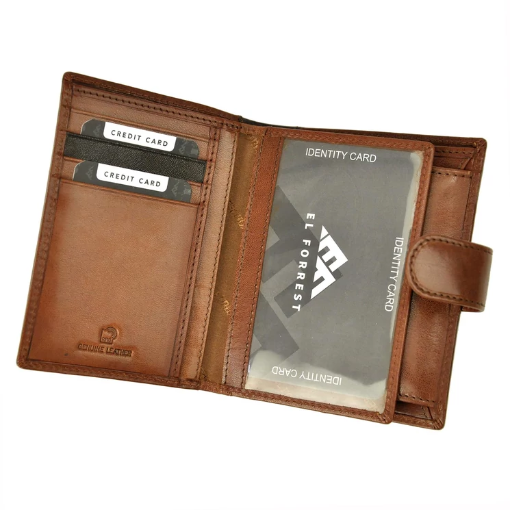 EL FORREST Valódi bőr Férfi Pénztárca RFID védelemmel