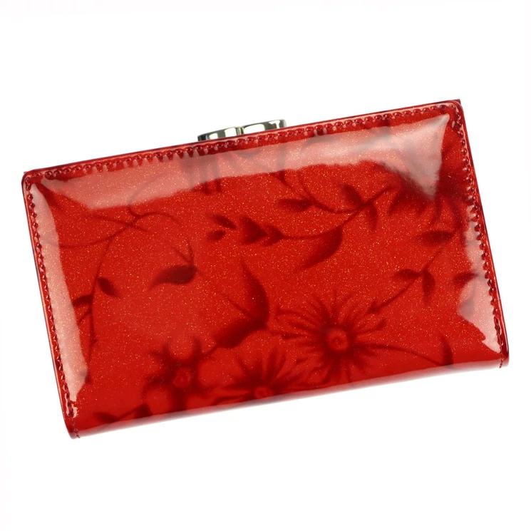 Valódi bőr Pénztárca piros színben RFID védelemmel