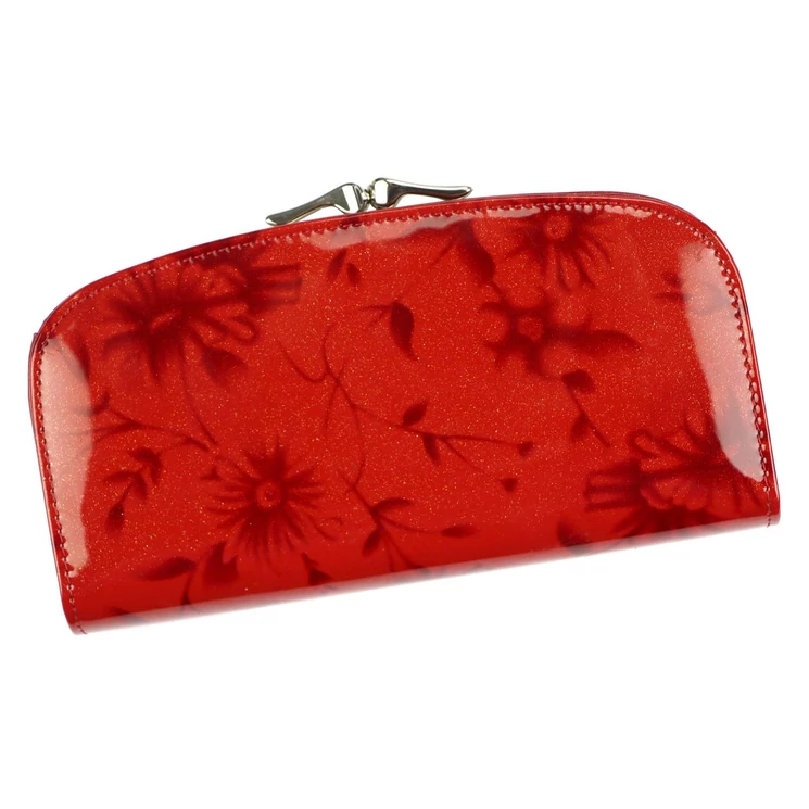  Valódi bőr Pénztárca piros színben RFID védelemmel