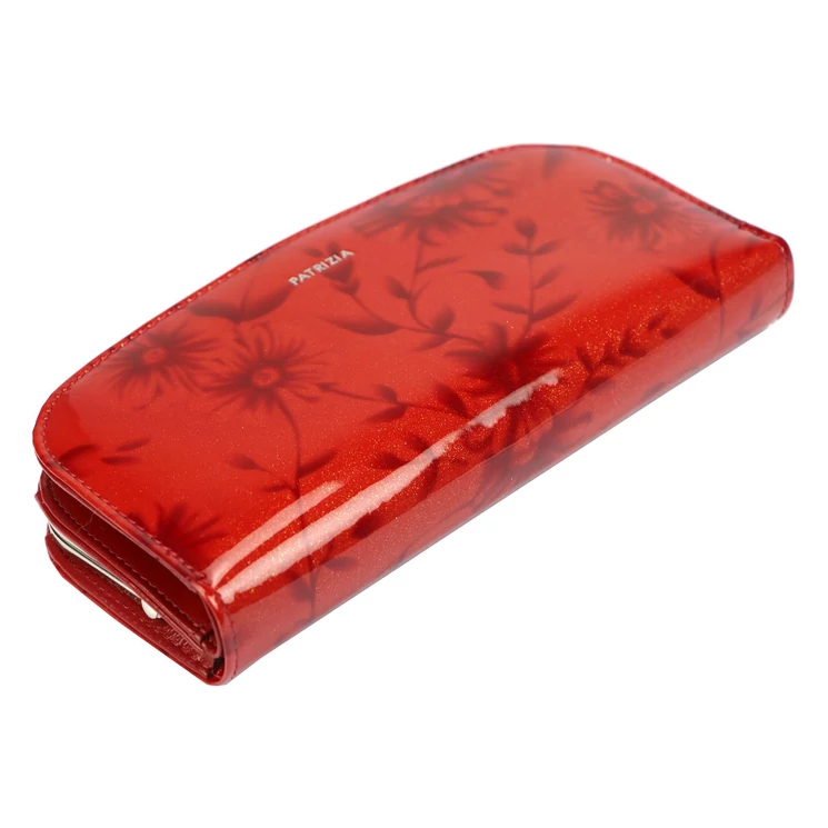  Valódi bőr Pénztárca piros színben RFID védelemmel