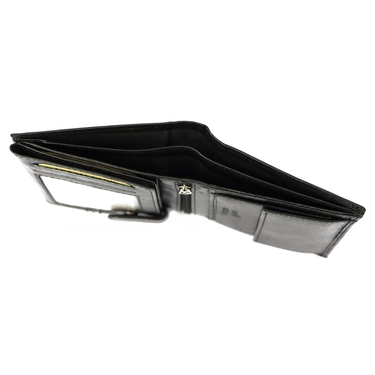 Wild Valódi bőr Pénztárca fekete színben