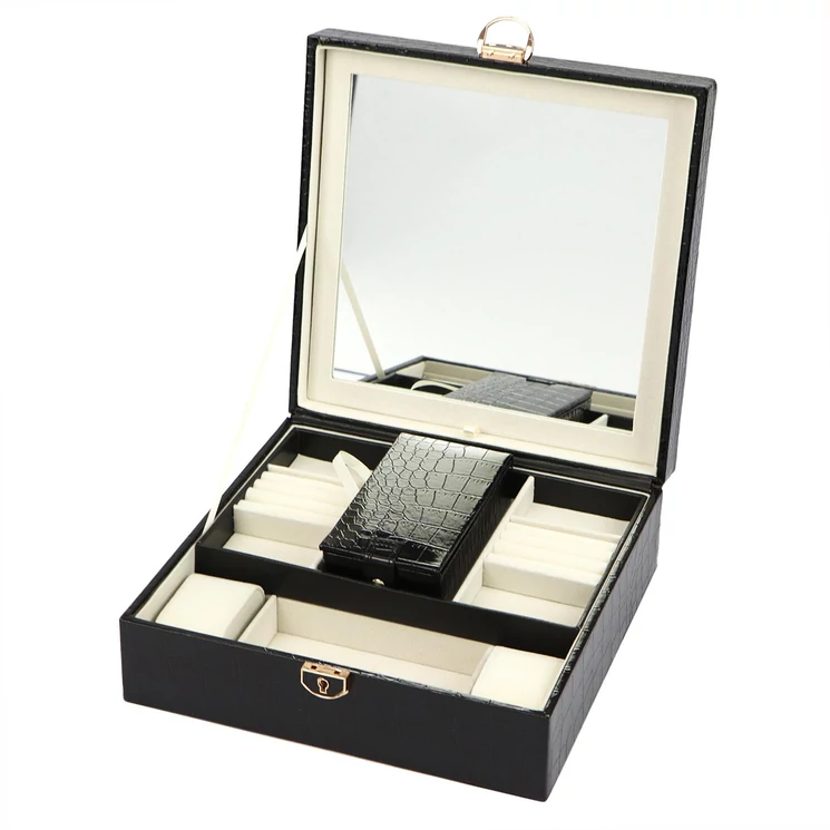 PATRIZIA ékszertartó / sminkes doboz nagy tükörrel