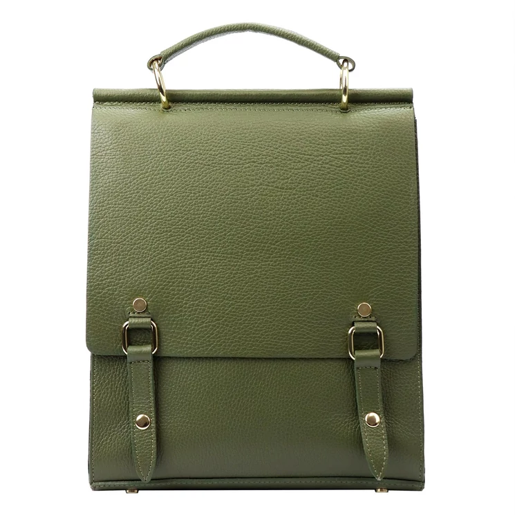 Valódi bőr hátizsák fekete színben