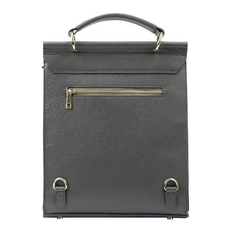 Valódi bőr hátizsák fekete színben