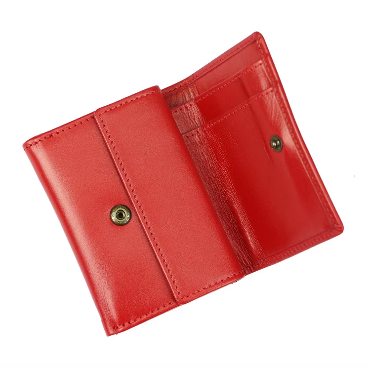 EL FORREST Kis méretű Valódi bőr Pénztárca piros színben