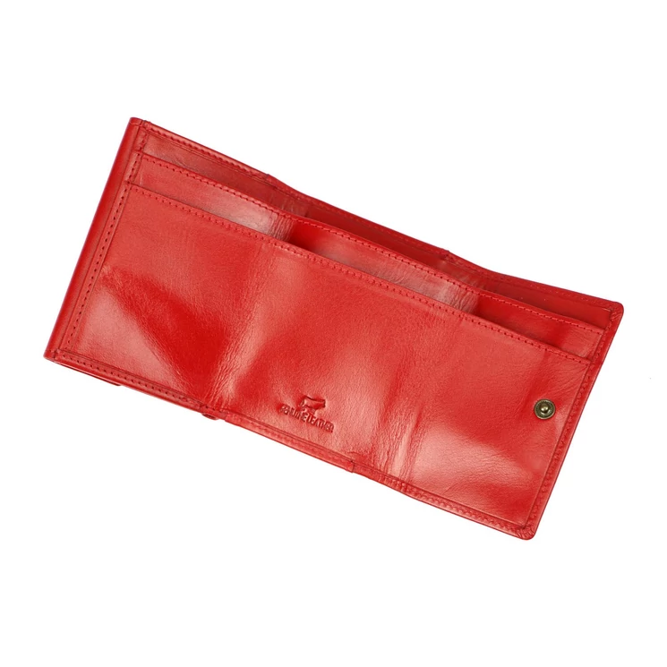 EL FORREST Kis méretű Valódi bőr Pénztárca piros színben