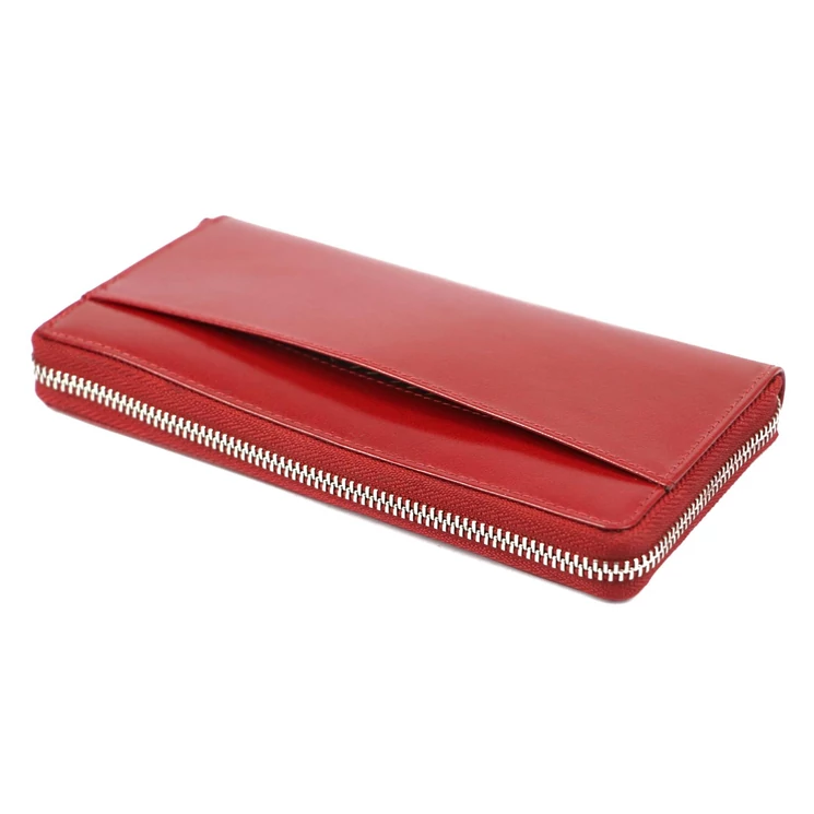 Piros színű Valódi bőr Pénztárca