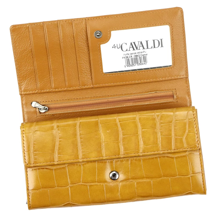 Cavaldi Valódi bőr Pénztárca piros színben