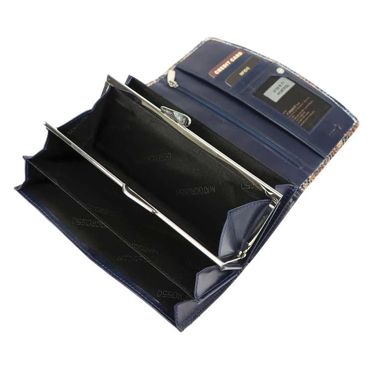 Mato Grosso Valódi bőr Pénztárca RFID védelemmel