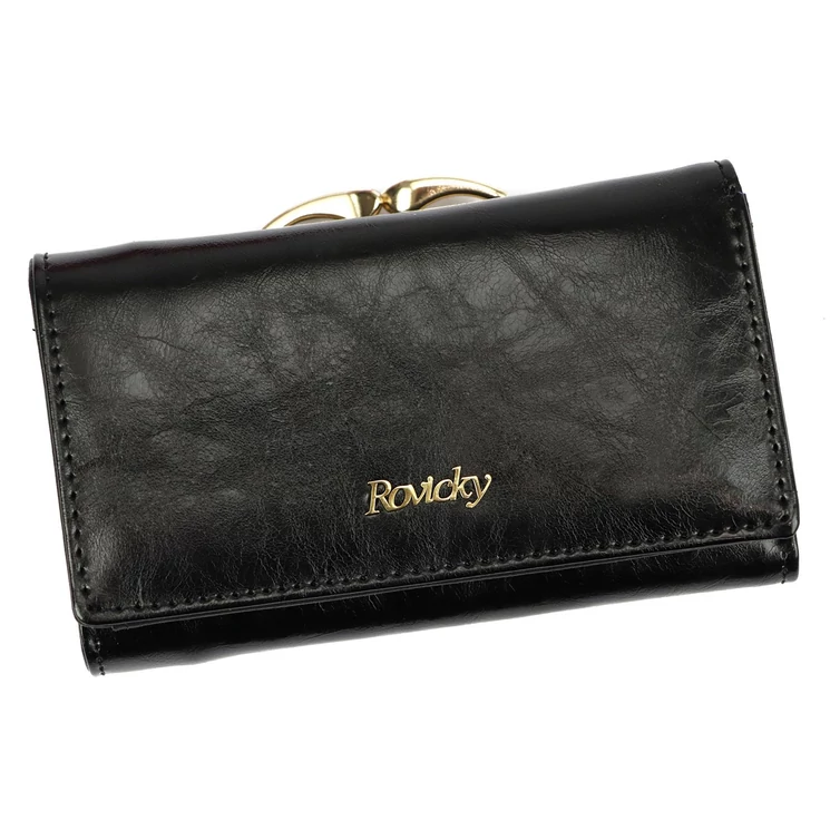 Valódi bőr Pénztárca fekete színben RFID védelemmel