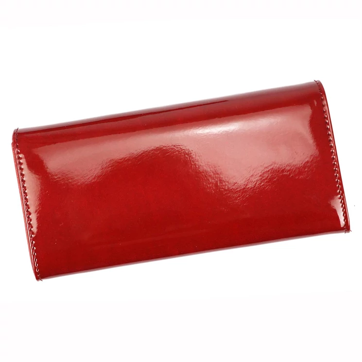 Piros Valódi bőr Pénztárca RFID védelemmel